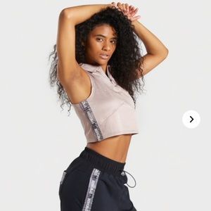 Gymshark zip up crop top